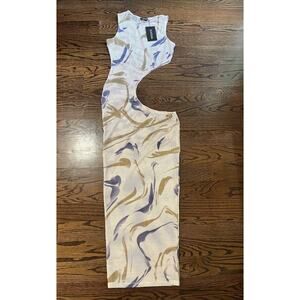 Icon Swim women cover up size S abstract print NWT